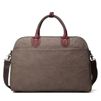 TRP0263 Troop London Classic Canvas Fourre-tout - Grand Marron 4