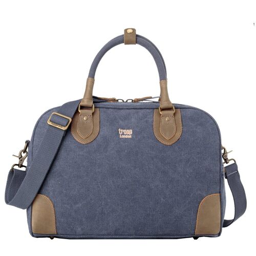 TRP0262 Troop London Classic Canvas Holdall - Small Blue