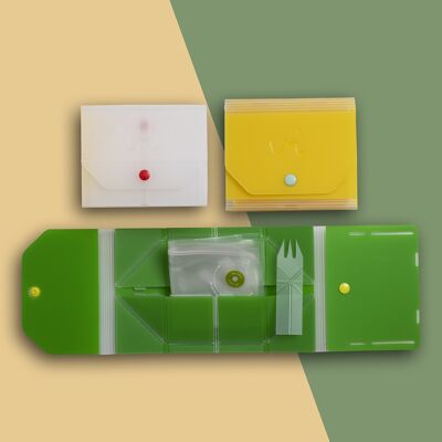 Vi Foldable Lunchbox White