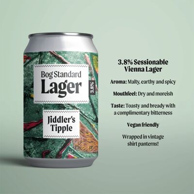 Bog Standard Lager 3.8% Canettes de 330ml