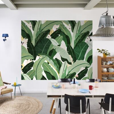 IXXI - Banana LeafNeutral White L - Wandkunst - Poster - Wanddekoration