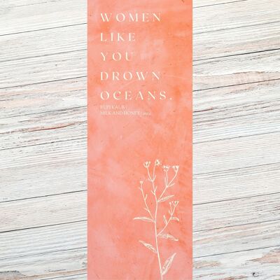 Rupi Kaur Literary Quote Bookmark