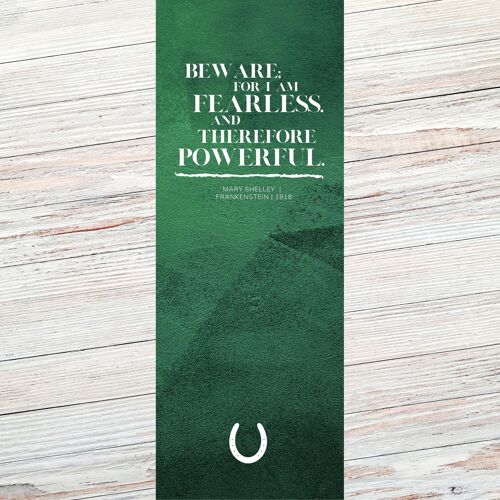 Mary Shelley Literary Quote Bookmark