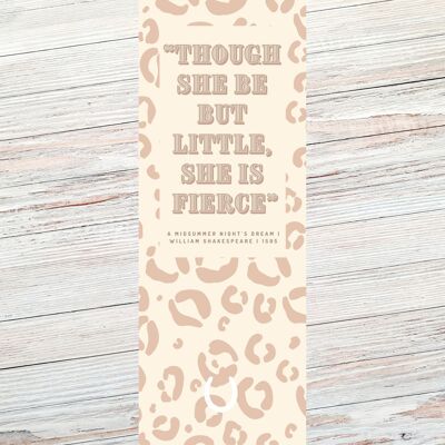 Shakespeare Literary Quote Bookmark