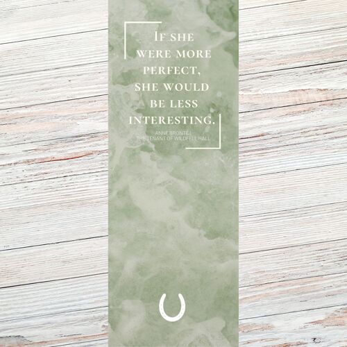 Anne Bronte Literary Quote Bookmark