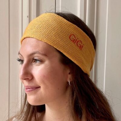 Evesome linen and cashmere button headband