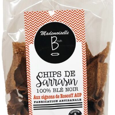 Buchweizenchips mit Roscoff AOP Zwiebeln