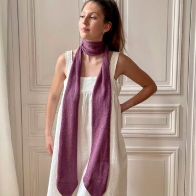 Linen and cashmere 2-piece scarf