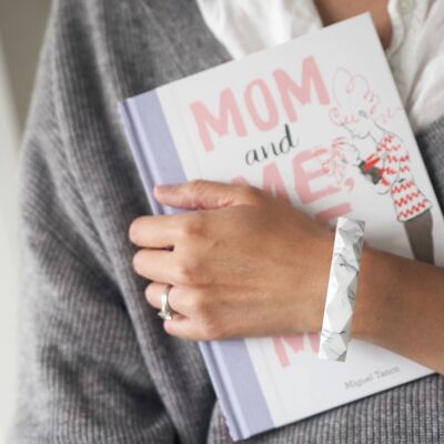 Marble Geometric Silikon Beißring/Armband für Mütter