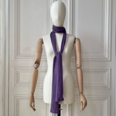 Linen and cashmere mini scarf