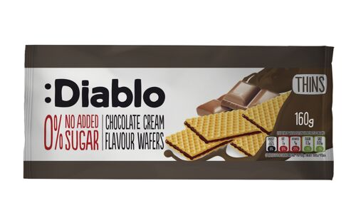 WAFERS WITH CHOCOLATE FLAVOUR 0% sugars adde