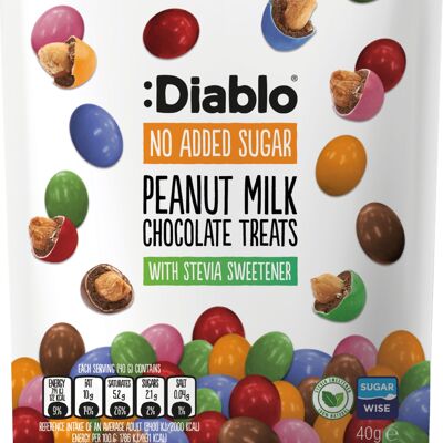 No Added Sugar Coated Milk Chocolate Buttons 40g (Stevia)