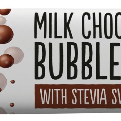 Milchschokolade Bubble Bar ohne Zuckerzusatz
