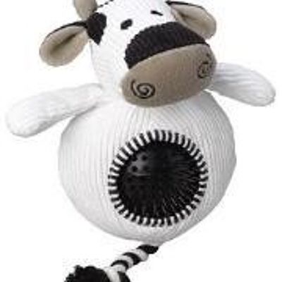 Cow Cord Toy With Spiky Ball