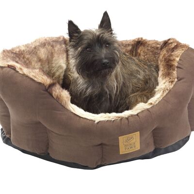 Arctic Fox Snuggle Oval Dog Bed - Small
