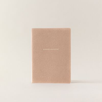 Organic Notebook A5 Almond (Grid)