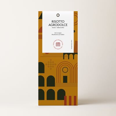 Risotto AGRODOLCE (18er) Bio Kürbis Süßkartoffel Reis Gourmet Delikatesse aus Italien
