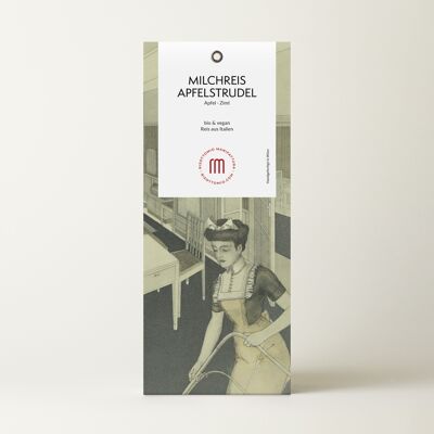 Milchreis APFELSTRUDEL (18er) Bio Apfel Zimt Gourmet Reis Dessert