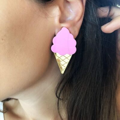Summer Earrings, Colorful Earrings, Ice Cream Earrings