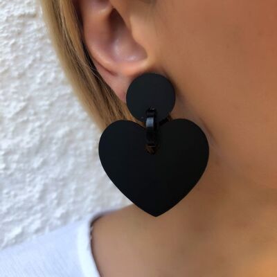 Heart Clip On Earrings