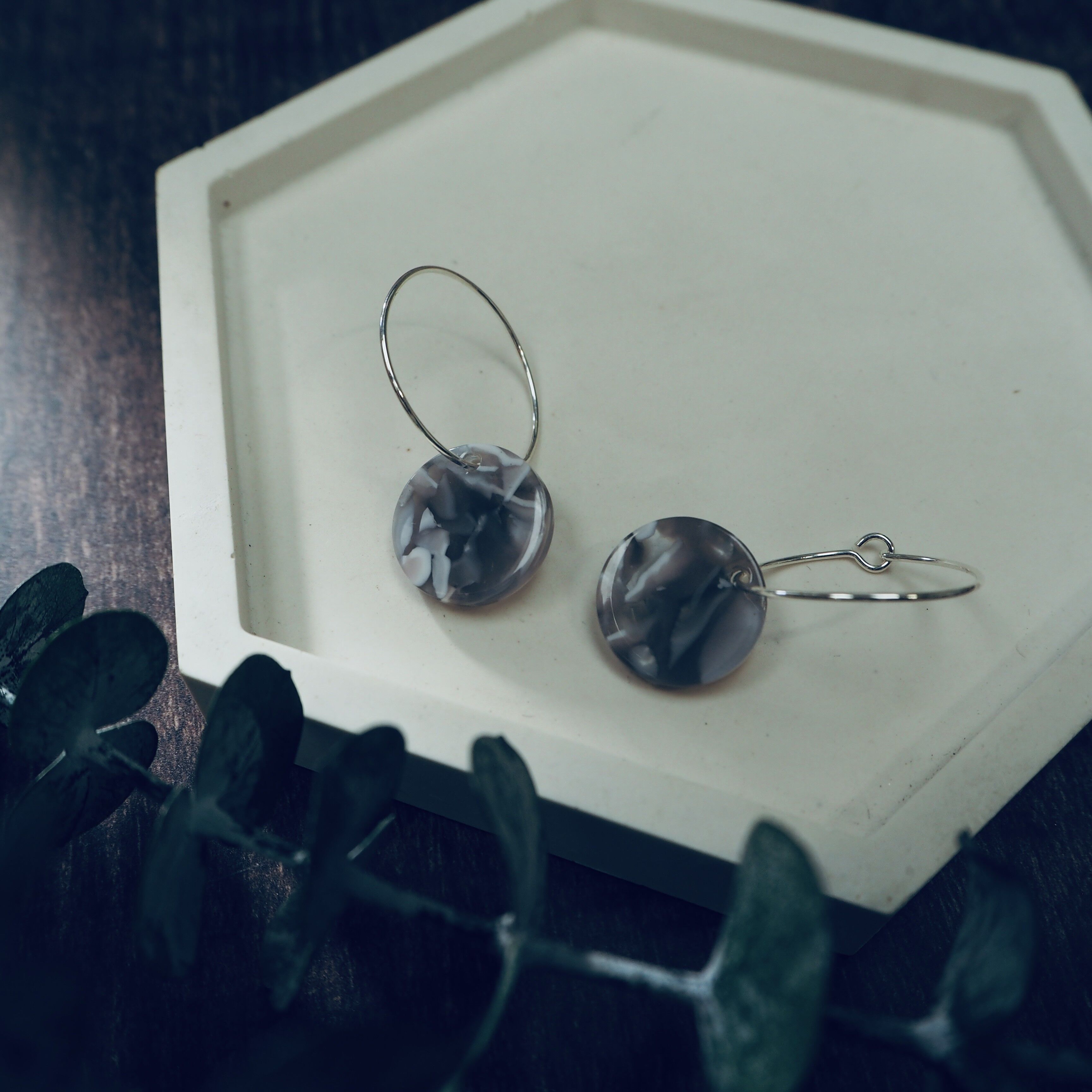 Disco acrilico grigio