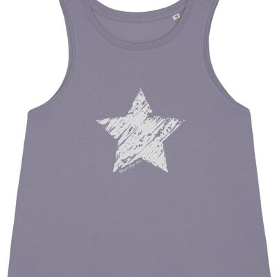 Camiseta sin mangas con estampado de estrellas