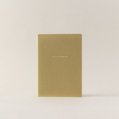 Organic Notebook A5 Olive (Dots)