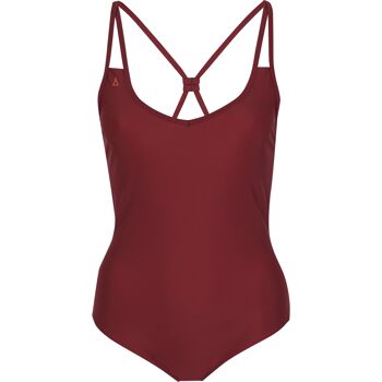 Maillot de Bain Multiway Chill Rouge Foncé 4