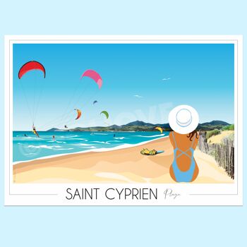 Affiche Saint-Cyprien 50x70 cm • Travel Poster 3