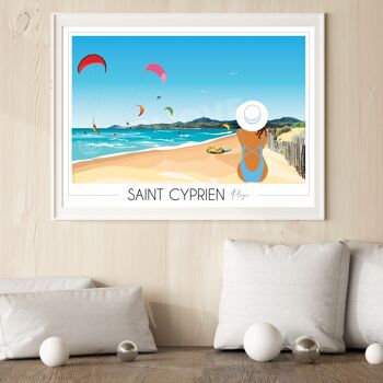 Affiche Saint-Cyprien 50x70 cm • Travel Poster 4