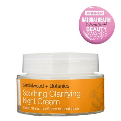 Crème de nuit clarifiante apaisante