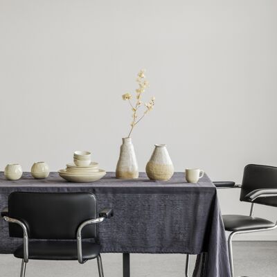 Linen tablecloth Charcoal (250x145 cm)