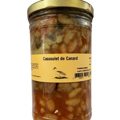 Duck cassoulet in 1kg jar