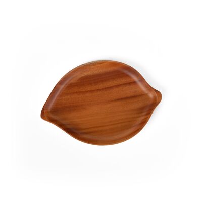 Frühlingsgeschirr – Blattteller – handgefertigt – Khaya-Holz – umweltfreundlich