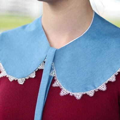 Denim Detachable Collar