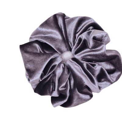 XXL Scrunchies-Dale Scrunchie in velvet and Grey