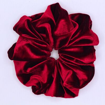 XXL Scrunchies-Elin Scrunchie in velvet and Cimson Red