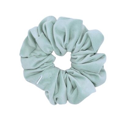 Scrunchies-Gwen Mini Scrunchie in Matte velvet and Light Green