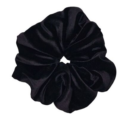 XXL Scrunchies-Hanna Scrunchie in velvet and Black