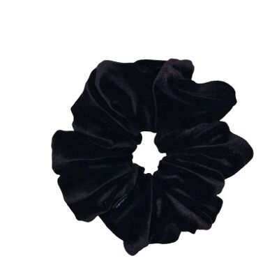 Scrunchies-Hanna Mini Scrunchie in velvet and Black