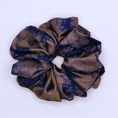 XXL Scrunchies-Imose Scrunchie in Tie and Dye (Adire) and Mixed Blue