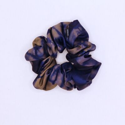 Scrunchies-Imose Mini Scrunchie in Tie and Dye (Adire) and Mixed Blue