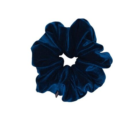 Scrunchies-Jojanneke Mini Scrunchie in Velvet and Blue