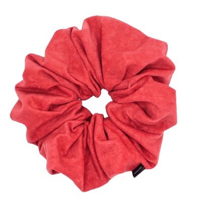 XXL Scrunchies-Kanza Scrunchie in Matte Velvet and Pink