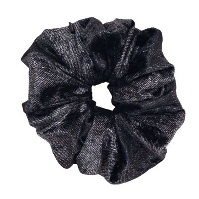XXL Scrunchies-Morgana Scrunchie in Velvet and mixed black