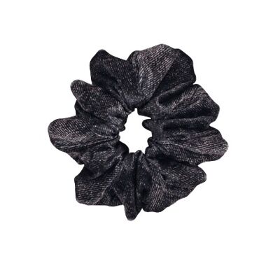 Scrunchies-Morgana Mini Scrunchie in Velvet and mixed black