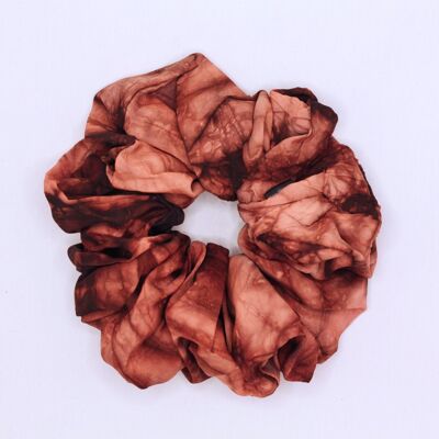 XXL Scrunchies-Ope Scrunchie in Tie and Dye (Adire) and Mixed Brown