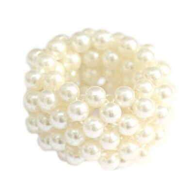 Hair elastic pearl ivory