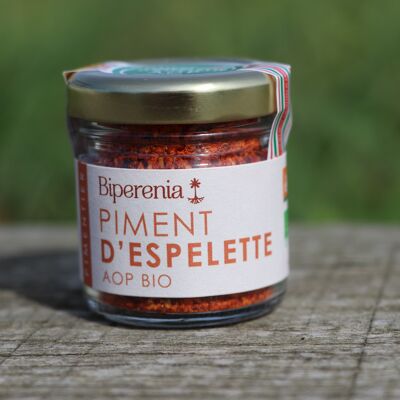 20 g jar of DEMETER ORGANIC PDO Espelette pepper powder