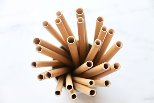 Straight Bamboo Drinking Straws - 50Pack